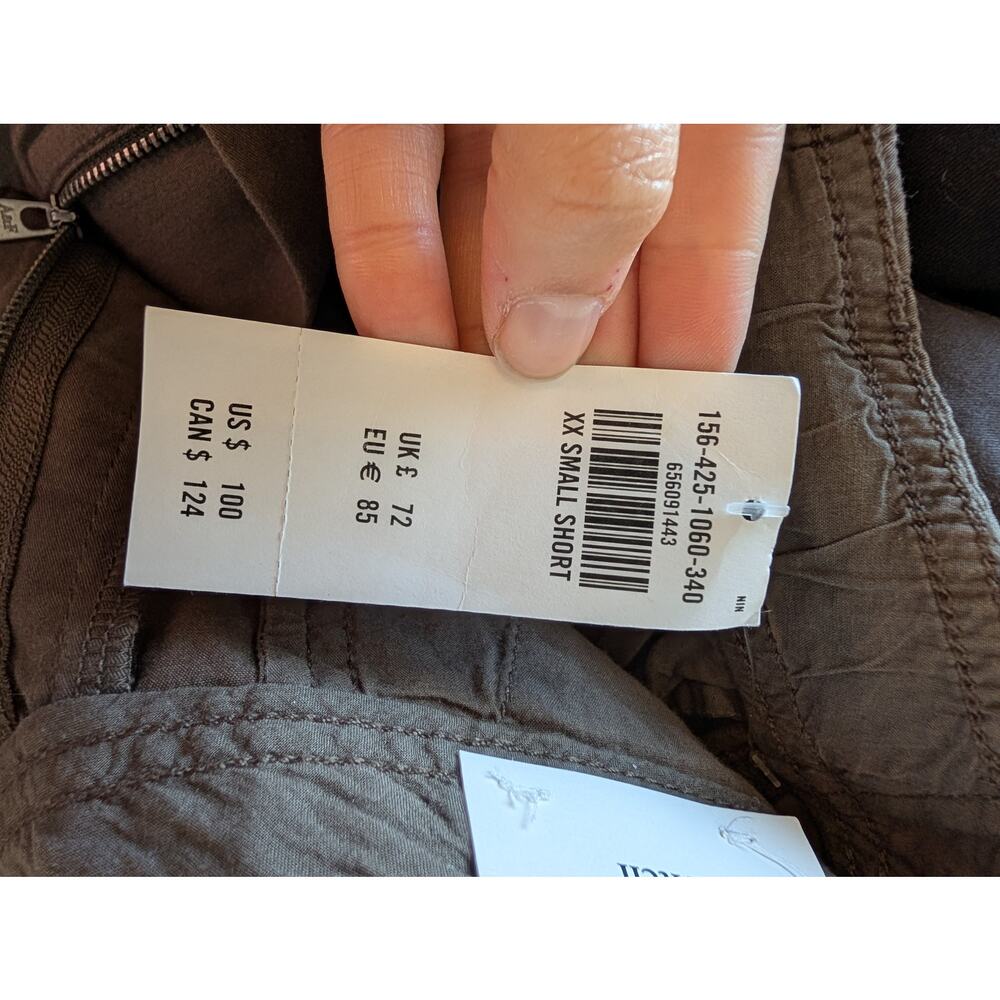 Abercrombie & Fitch NWT Women High-Rise Baggy Gray Cargo Utility Pants XXS Short - Picture 7 of 8